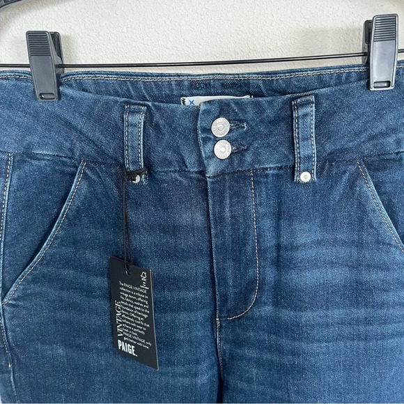 PAIGE NWT Dion 32 In. W/Cargo Pockets High Rise Utility Jeans Denim New Women 26 - Picture 6 of 12